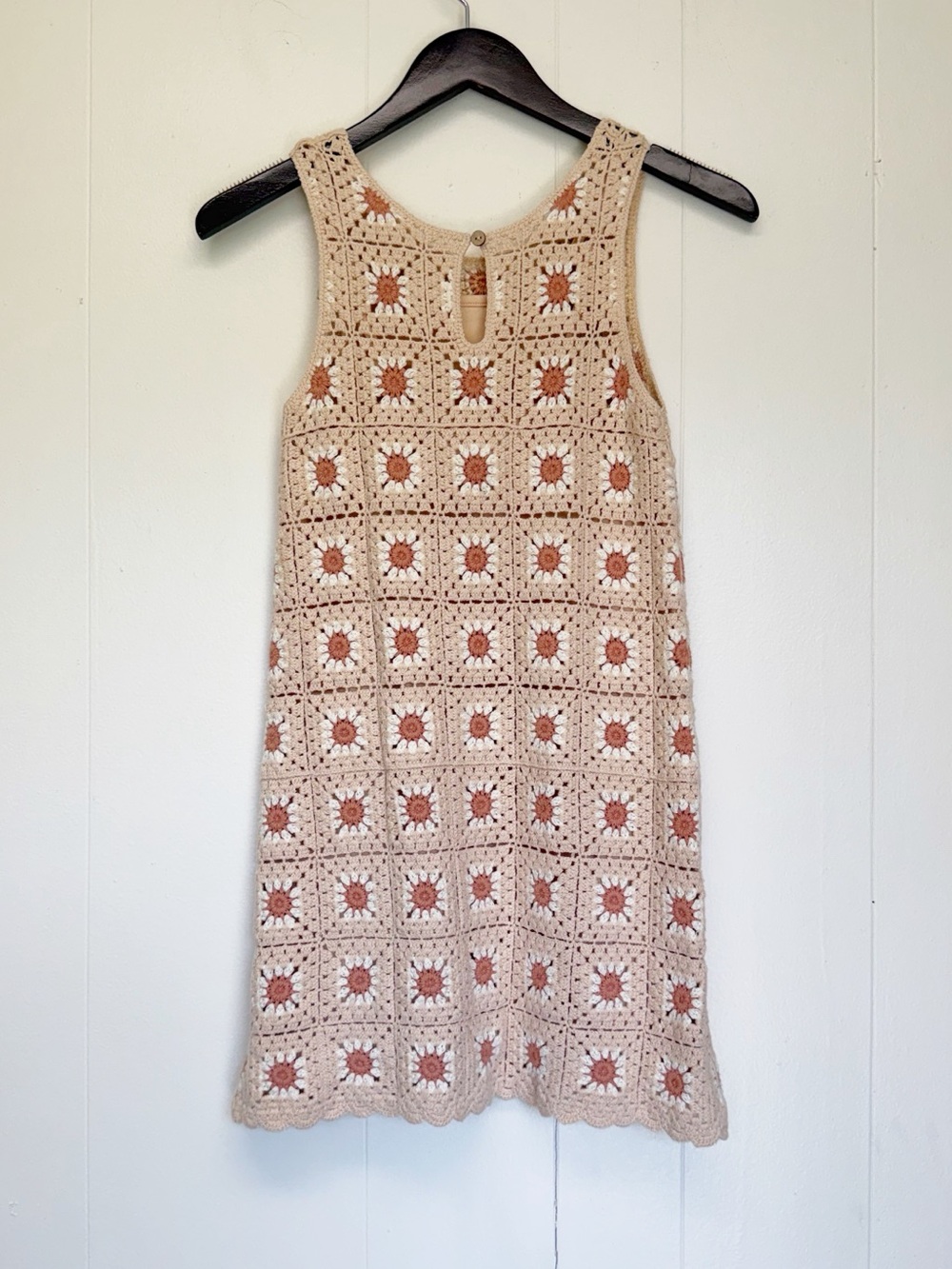RYLEE + CRU Crochet Floral Tank Dress 10-12 - Picture 4 of 10
